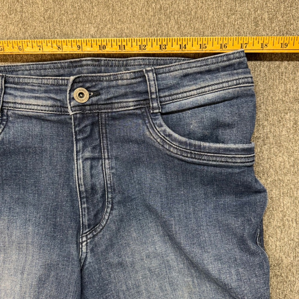 Kuhl Kanvus Jean Mens 35x34 Indigo Blue Straight Leg Outdoor Performance Pants - Picture 3 of 7